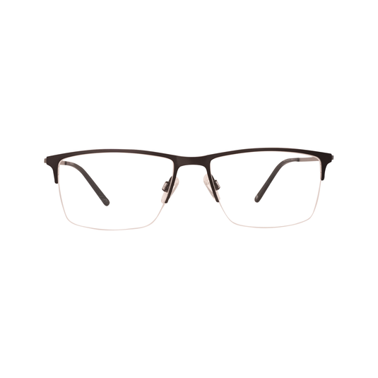SO Titanium 22 Half-Rim Glasses for Men - Front View