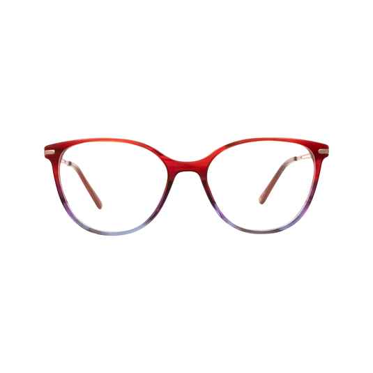SO Titanium 27 Lightweight Rounded Glasses for Women - Front View