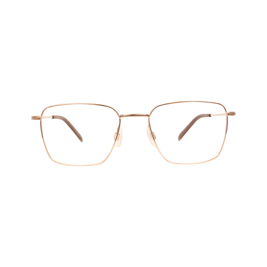 SO Chic 28 men’s oversized square titanium glasses - Front View