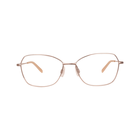 SO Chic 29 Rectangular Titanium Glasses for Women - Front View