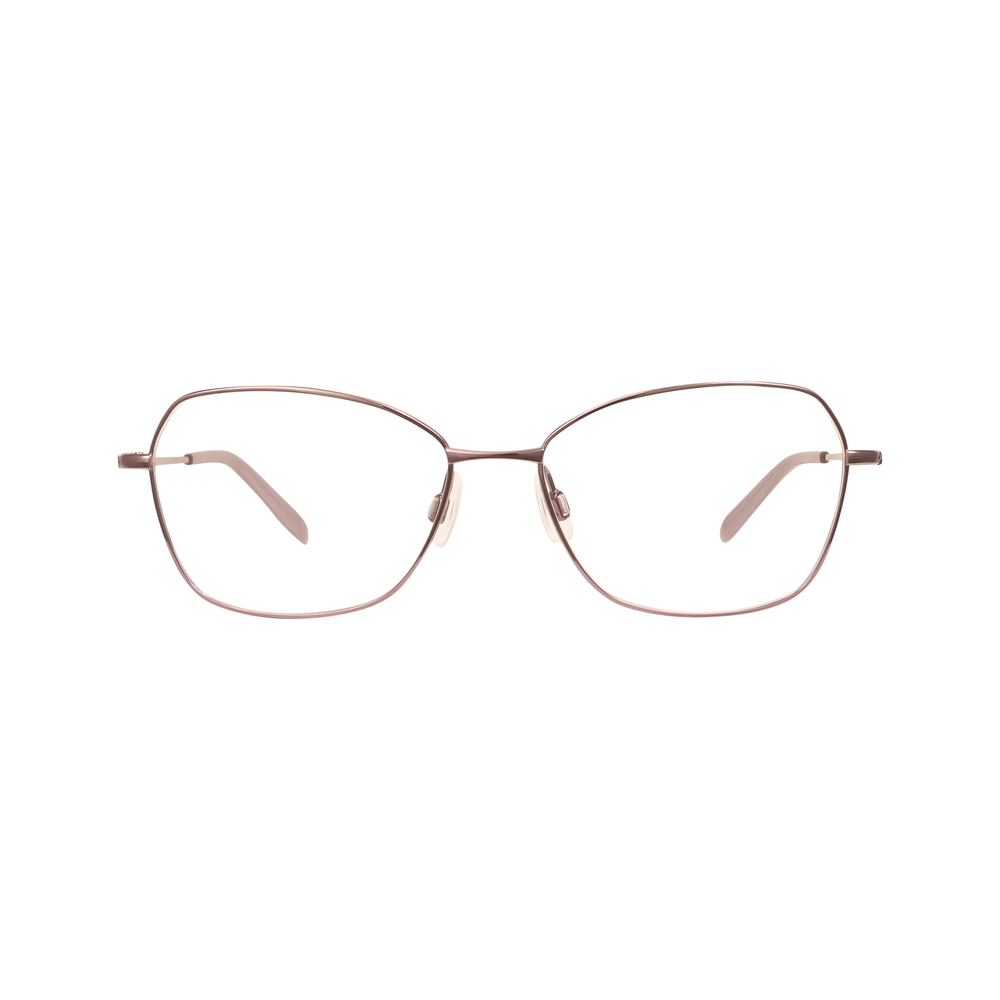 SO Chic 29 Rectangular Titanium Glasses for Women - Front View