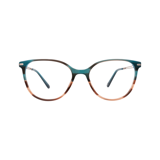 SO Titanium 27 Lightweight Rounded Glasses for Women - Front View